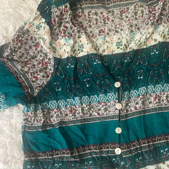 Boho Maxi Button Down Dress - Picture 5 of 5